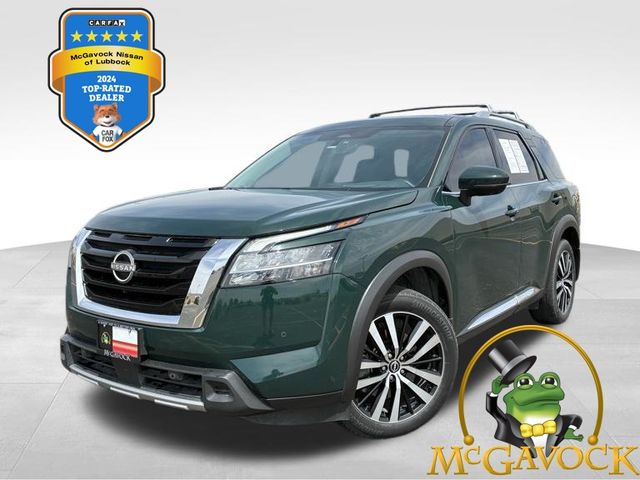 Black (Obsidian Green Pearl) 2023 Nissan Pathfinder Platinum 4WD SUV / Crossover All-Wheel Drive 9-Speed Automatic