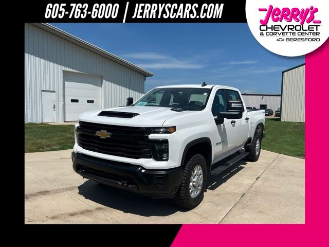 White 2024 Chevrolet Silverado 2500HD Pickup Truck Four-Wheel Drive Automatic