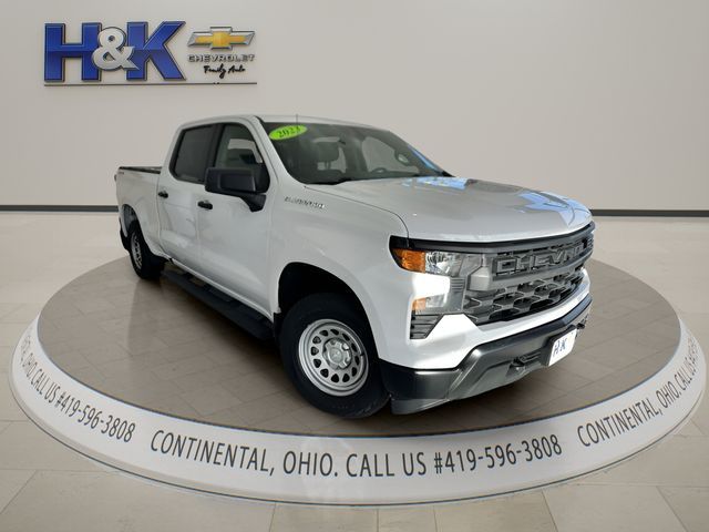 Summit White 2023 Chevrolet Silverado 1500 Pickup Truck Four-Wheel Drive Automatic