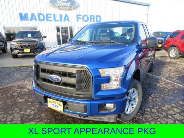 Lightning Blue 2017 Ford F-150 Pickup Truck Four-Wheel Drive 6-Speed Automatic