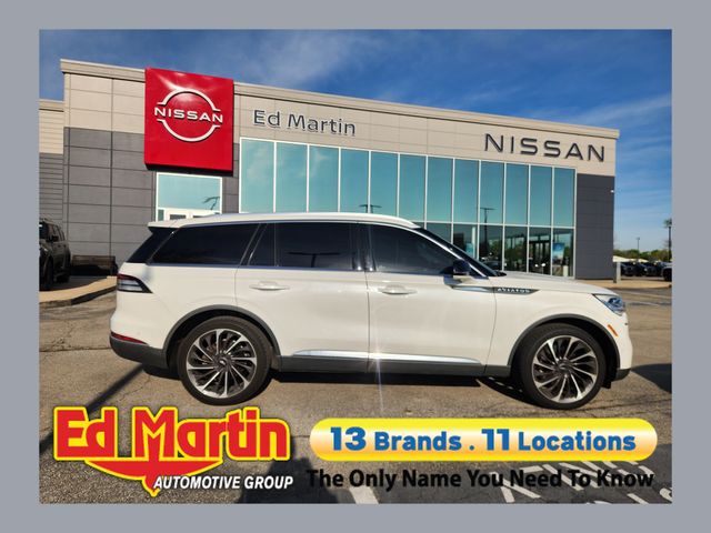 White Metallic 2020 Lincoln Aviator Reserve AWD SUV / Crossover All-Wheel Drive Automatic