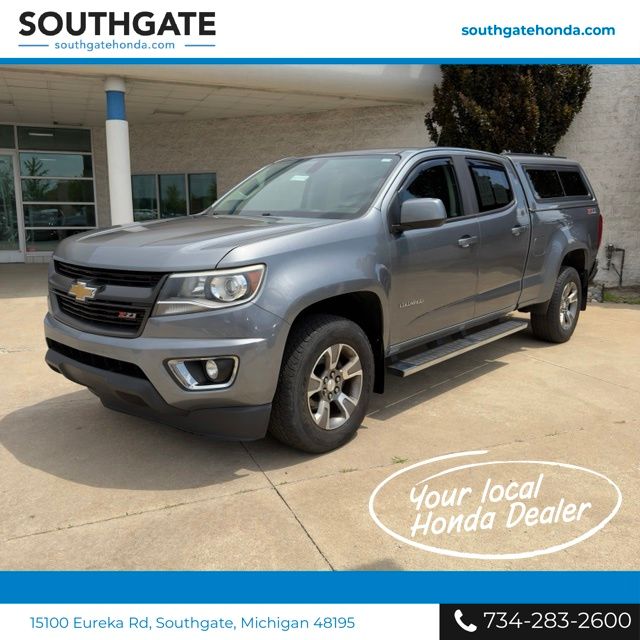 Gray (Satin Steel Metallic) 2018 Chevrolet Colorado Pickup Truck Four-Wheel Drive 8-Speed Automatic