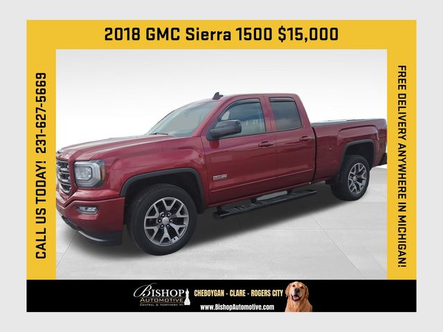 Red Quartz Tintcoat 2018 GMC Sierra 1500 SLT Double Cab 4WD Pickup Truck Four-Wheel Drive 6-Speed Automatic Overdrive