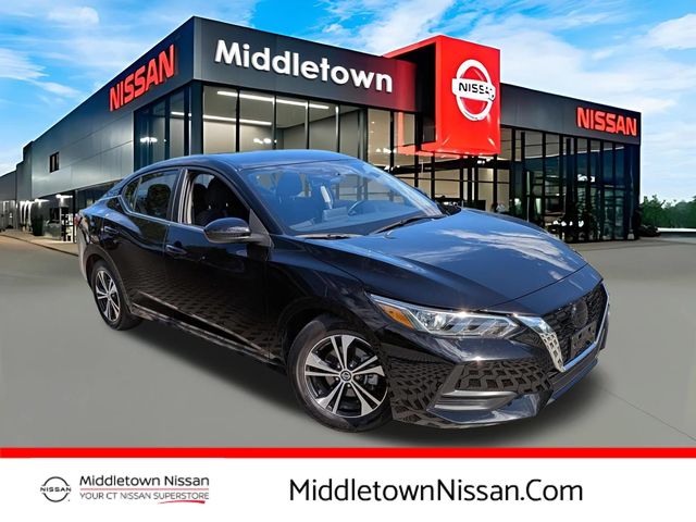 Super Black 2022 Nissan Sentra Sedan Front-Wheel Drive Continuously Variable Transmission