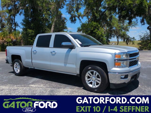 Silver Ice Metallic 2014 Chevrolet Silverado 1500 LT Crew Cab RWD Pickup Truck 4X2 6-Speed Automatic Overdrive