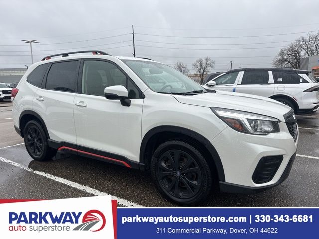 Crystal White Pearl 2019 Subaru Forester 2.5i Sport AWD SUV / Crossover All-Wheel Drive Continuously Variable Transmission