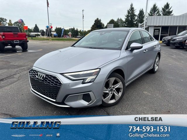Florett Silver Metallic 2024 Audi A3 Sedan Front-Wheel Drive 7-Speed Automatic