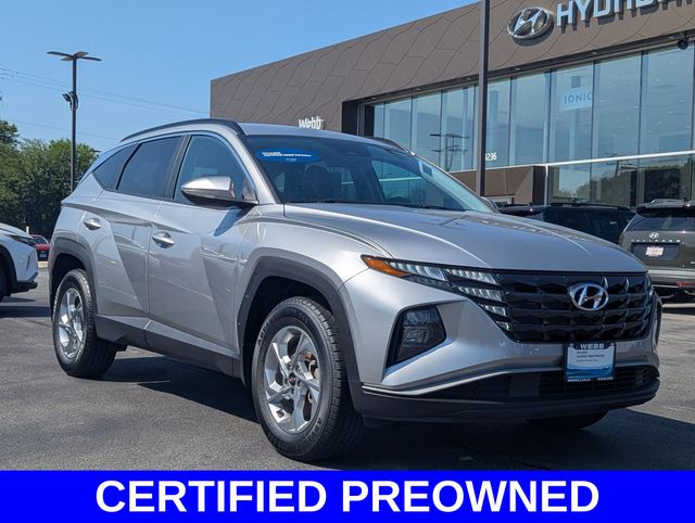 Shimmering Silver 2023 Hyundai Tucson SUV / Crossover All-Wheel Drive 8-Speed Automatic