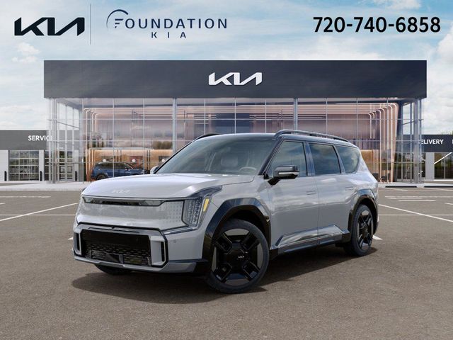 Wolf Gray/Ebony Black Roof 2026 Kia EV9 SUV / Crossover All-Wheel Drive 1-Speed Automatic