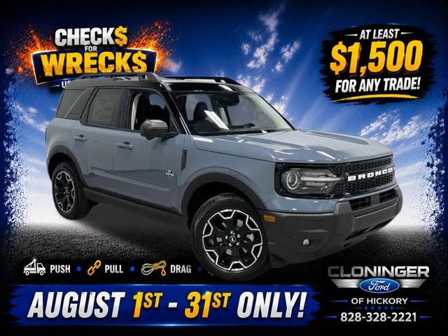 Blue (Azure Gray Metallic Tri-Coat) 2025 Ford Bronco Sport SUV / Crossover All-Wheel Drive 8-Speed Automatic