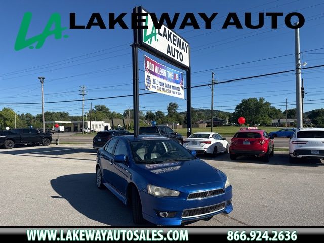 Blue 2011 Mitsubishi Lancer GTS Sedan Front-Wheel Drive Continuously Variable Transmission