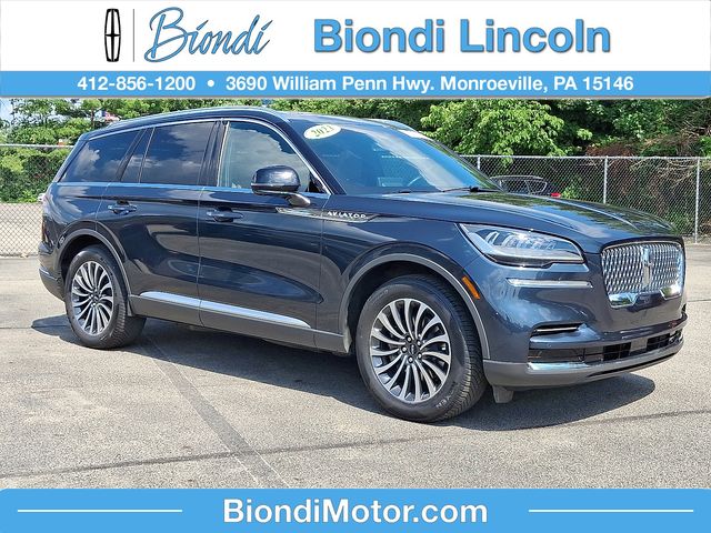 Flight Blue Metallic Clearcoat 2023 Lincoln Aviator SUV / Crossover All-Wheel Drive Automatic