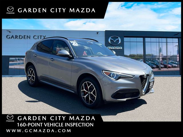 Stromboli Gray Metallic 2020 Alfa Romeo Stelvio Ti Sport AWD SUV / Crossover All-Wheel Drive 8-Speed Automatic