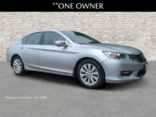 Silver 2014 Honda Accord EX-L V6 Sedan Front-Wheel Drive 6-Speed Automatic