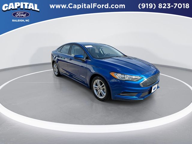 Certified 2018 Ford Fusion Hybrid S with VIN 3FA6P0UU0JR122223 for sale in Raleigh, NC