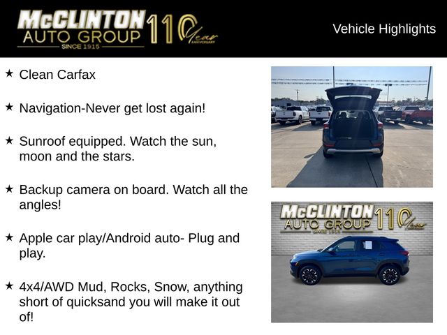 2021 Pacific Blue Metallic Chevrolet TrailBlazer LT AWD SUV