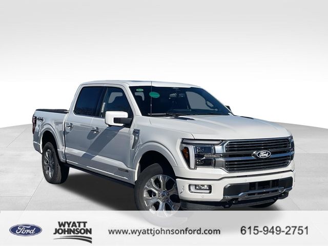 White Metallic 2026 Ford F-150 Platinum SuperCrew 4WD Pickup Truck Four-Wheel Drive Automatic