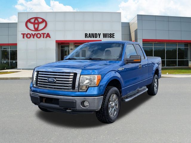 Blue Flame Metallic 2010 Ford F-150 XLT SuperCab 4WD Pickup Truck Four-Wheel Drive 6-Speed Automatic
