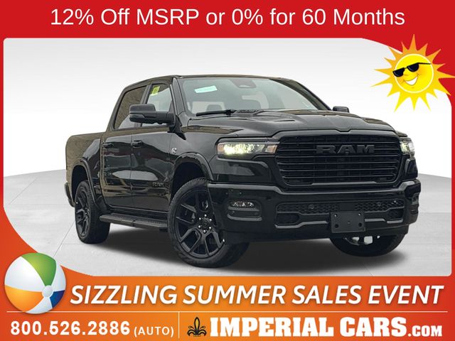 Diamond Black Crystal Pearlcoat 2026 RAM 1500 Pickup Truck Four-Wheel Drive 8-Speed Automatic