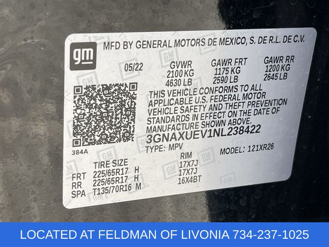 Used 2022 Chevrolet Equinox For Sale in Livonia, MI