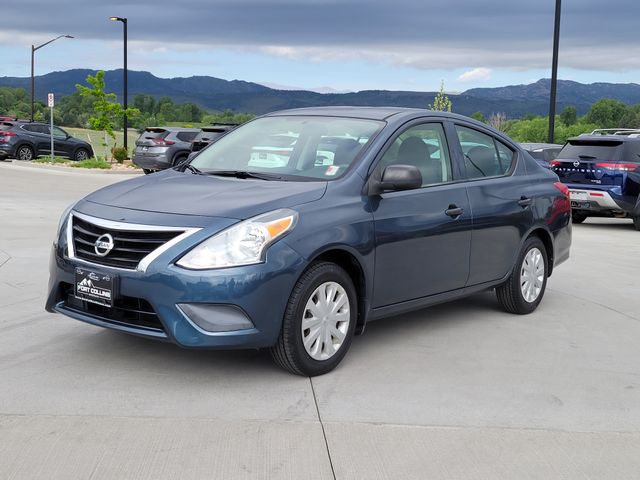 Gray (Graphite Blue) 2015 Nissan Versa 1.6 S Sedan Front-Wheel Drive 5-Speed Manual