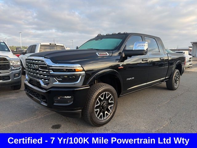 Diamond Black Crystal Pearlcoat 2026 RAM 2500 Limited Mega Cab 4WD Pickup Truck Four-Wheel Drive 8-Speed Automatic