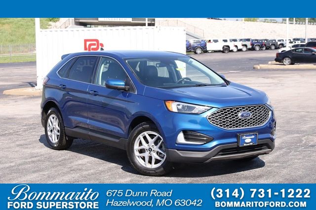 Blue Metallic 2024 Ford Edge SUV / Crossover All-Wheel Drive 8-Speed Automatic