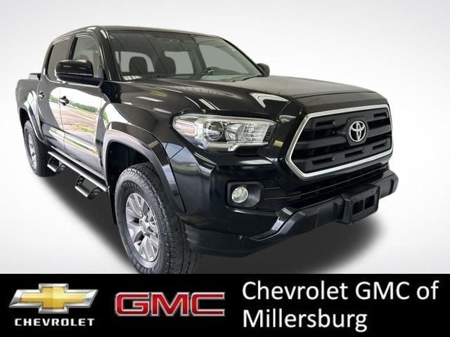 Black 2017 Toyota Tacoma SR5 V6 Double Cab 4WD Pickup Truck Four-Wheel Drive 6-Speed Automatic