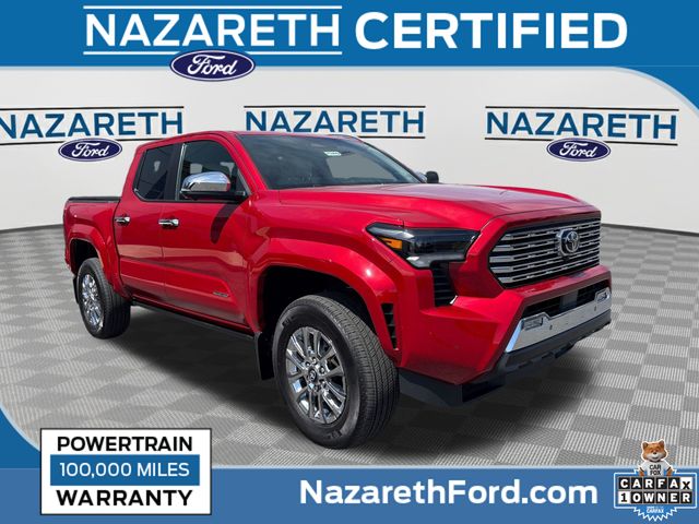 Red 2024 Toyota Tacoma Limited Double Cab 4WD Pickup Truck Four-Wheel Drive 8-Speed Automatic