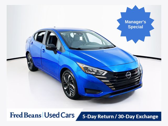 Electric Blue Metallic 2024 Nissan Versa SR FWD Sedan Front-Wheel Drive Continuously Variable Transmission