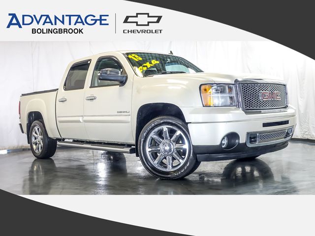 White Diamond Clearcoat 2013 GMC Sierra 1500 Denali Crew Cab AWD Pickup Truck All-Wheel Drive 6-Speed Automatic Overdrive