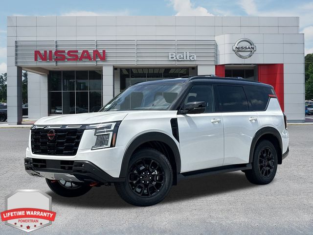 Aspen White/Super Black 2025 Nissan Armada SUV / Crossover Four-Wheel Drive 9-Speed Automatic