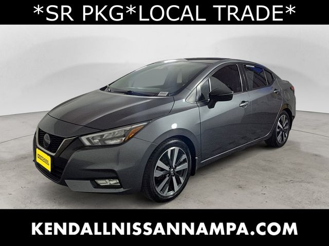 Gray (Gun Metallic) 2021 Nissan Versa SR FWD Sedan Front-Wheel Drive Continuously Variable Transmission