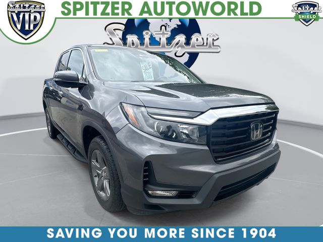 Gray (Modern Steel Metallic) 2022 Honda Ridgeline Pickup Truck All-Wheel Drive 9-Speed Automatic