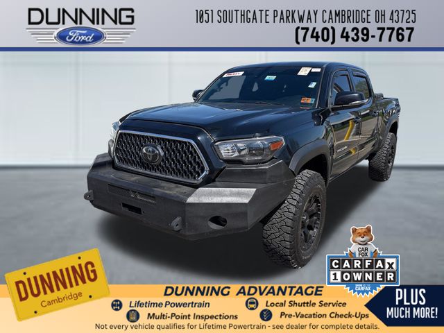 Midnight Black Metallic 2018 Toyota Tacoma TRD Off Road Double Cab LB 4WD Pickup Truck Four-Wheel Drive 6-Speed Automatic