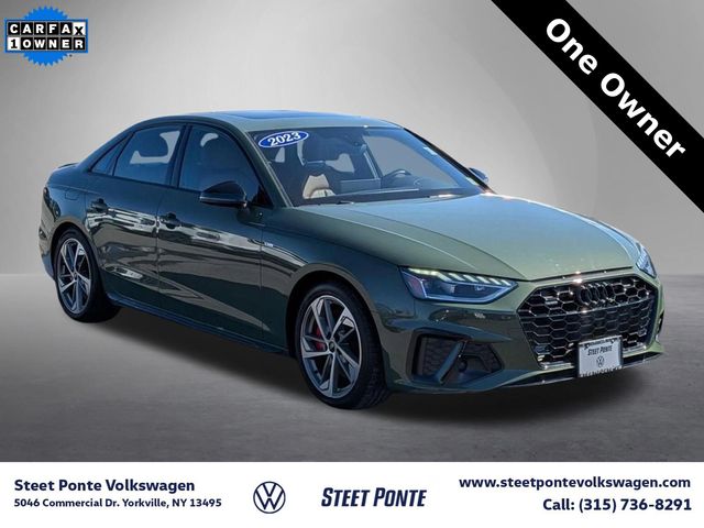 District Green Metallic 2023 Audi A4 quattro Premium Plus S Line 45 TFSI AWD Sedan All-Wheel Drive 7-Speed Automatic