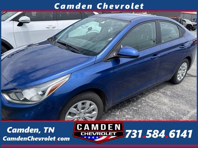 Admiral Blue Pearl 2022 Hyundai Accent Sedan Front-Wheel Drive Continuously Variable Transmission