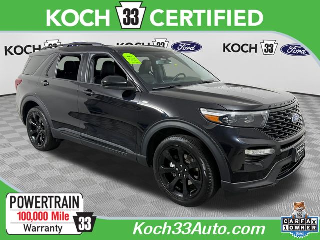Black Metallic 2024 Ford Explorer SUV / Crossover All-Wheel Drive Automatic