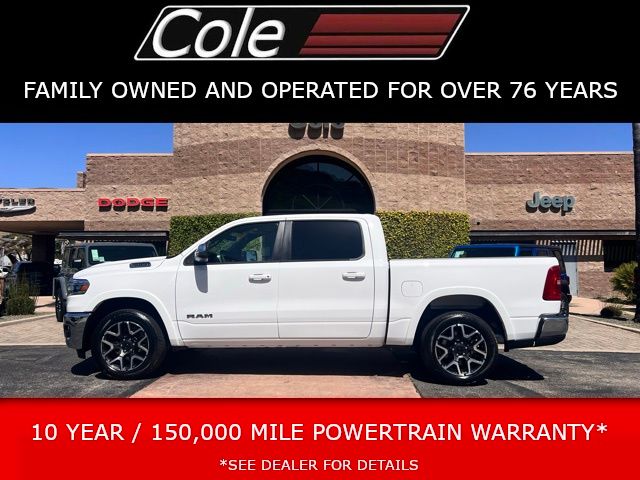 Bright White Clearcoat 2026 RAM 1500 Pickup Truck Four-Wheel Drive 8-Speed Automatic