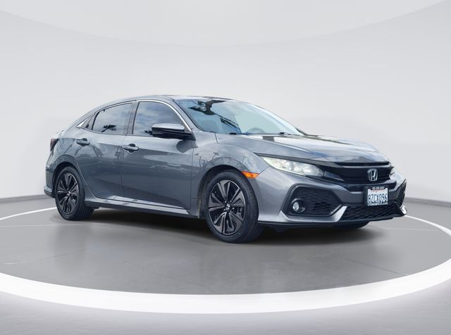 Gray 2017 Honda Civic Hatchback EX Hatchback Front-Wheel Drive Continuously Variable Transmission