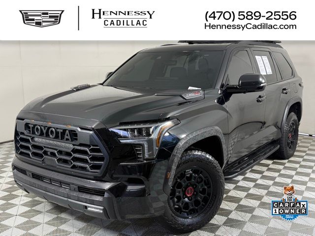 Midnight Black Metallic 2025 Toyota Sequoia TRD Pro 4WD SUV / Crossover Four-Wheel Drive Automatic