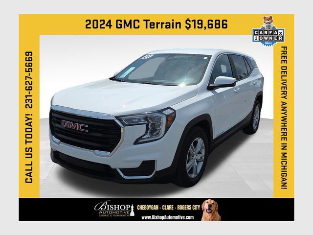 Summit White 2024 GMC Terrain SUV / Crossover Front-Wheel Drive 9-Speed Automatic