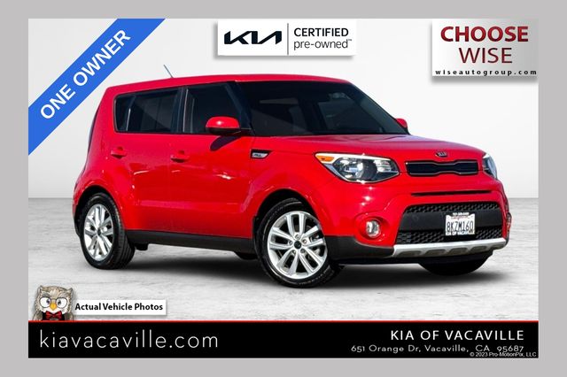 Inferno Red 2019 Kia Soul Wagon Front-Wheel Drive 6-Speed Automatic