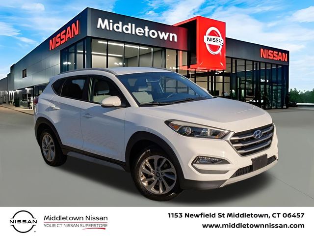 Dazzling White 2017 Hyundai Tucson 1.6T Eco AWD SUV / Crossover All-Wheel Drive 7-Speed Automatic
