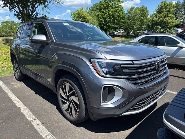 Platinum Gray Metallic 2025 Volkswagen Atlas SE FWD with Technology SUV / Crossover Front-Wheel Drive 8-Speed Automatic