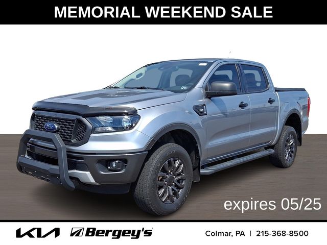 Silver Metallic 2023 Ford Ranger XLT SuperCrew 4WD Pickup Truck Four-Wheel Drive Automatic