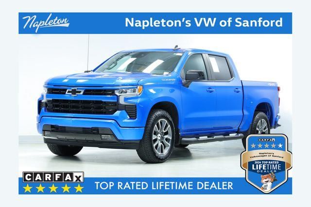 Glacier Blue Metallic 2023 Chevrolet Silverado 1500 Pickup Truck Four-Wheel Drive Automatic