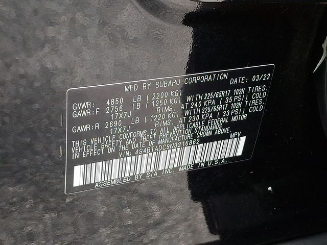 2022 Subaru Outback Premium Black at South Hills Kia