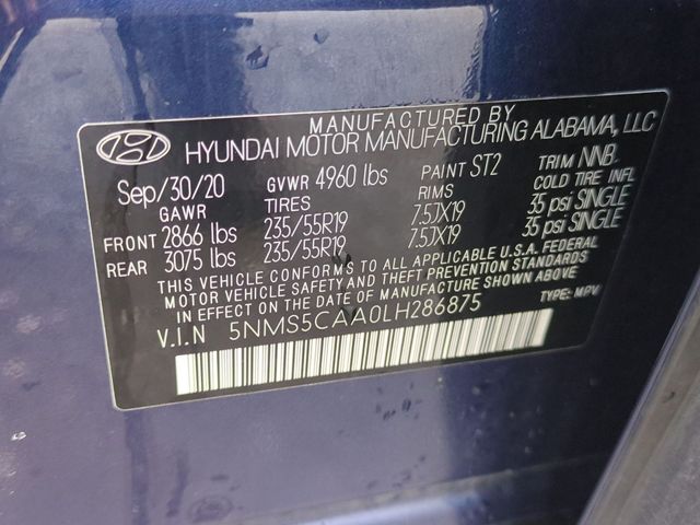 used 2020 Hyundai Santa Fe car, priced at $23,911