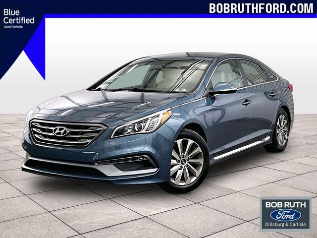 2017 Hyundai Sonata Sport Blue at Grove City Ford